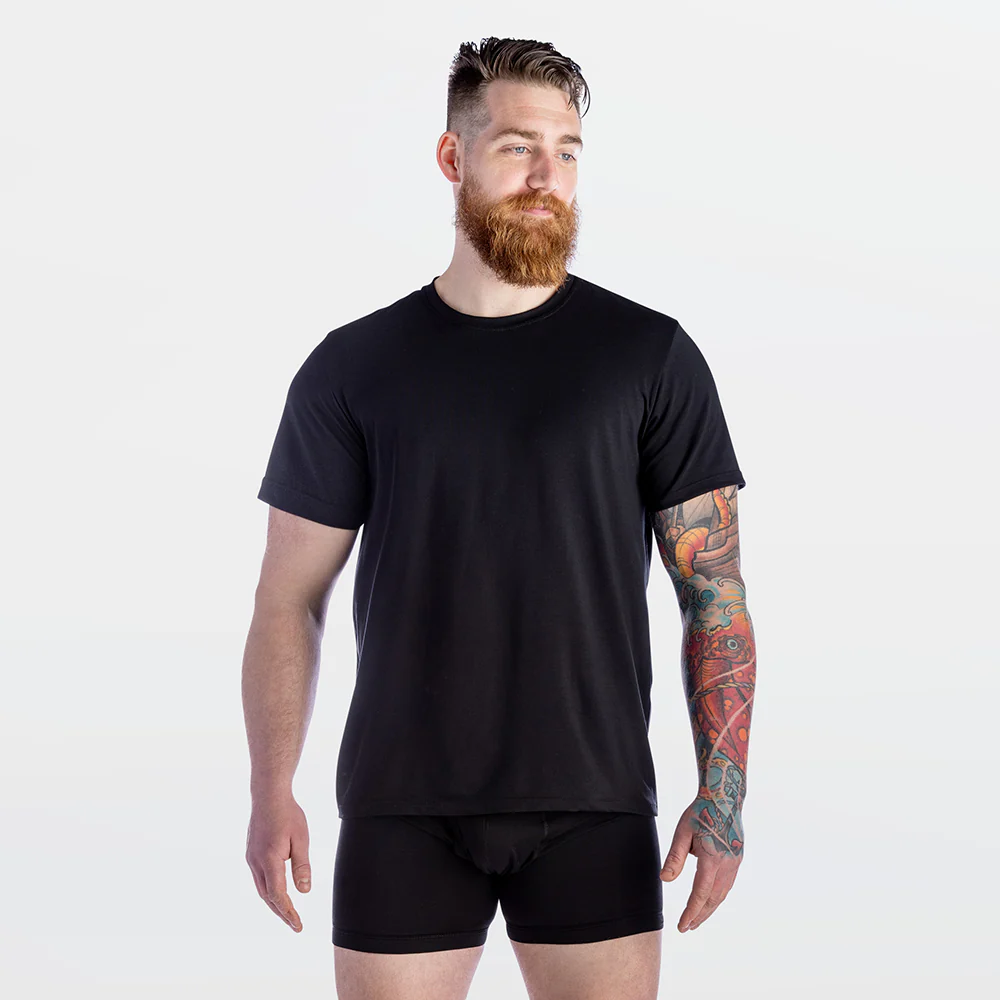 Modal Cotton Stretch Crew T-shirt - Image 4